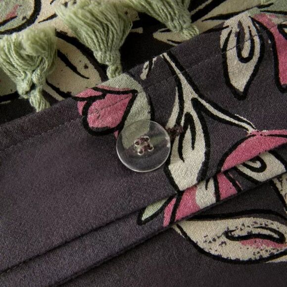 Urban Outfitters‎ Delia Duvet Cotton Cover Black Multi Twin/Twin XL - Picture 8 of 8